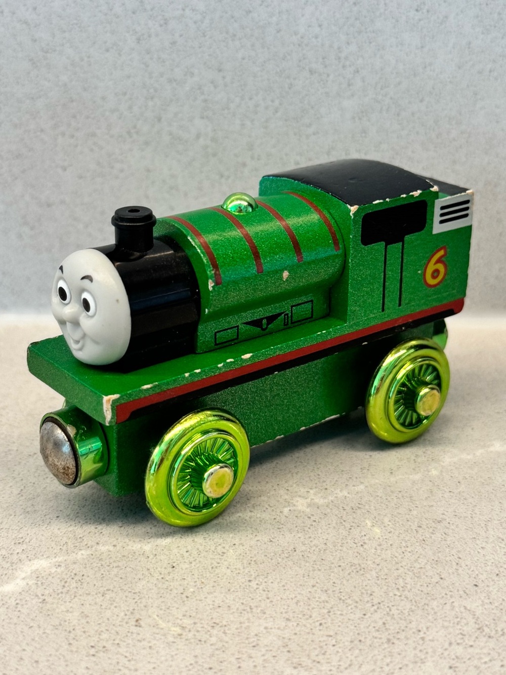 Percy Green Wooden Train Engine Toy - Thomas & Friends Celebrating 60 Years